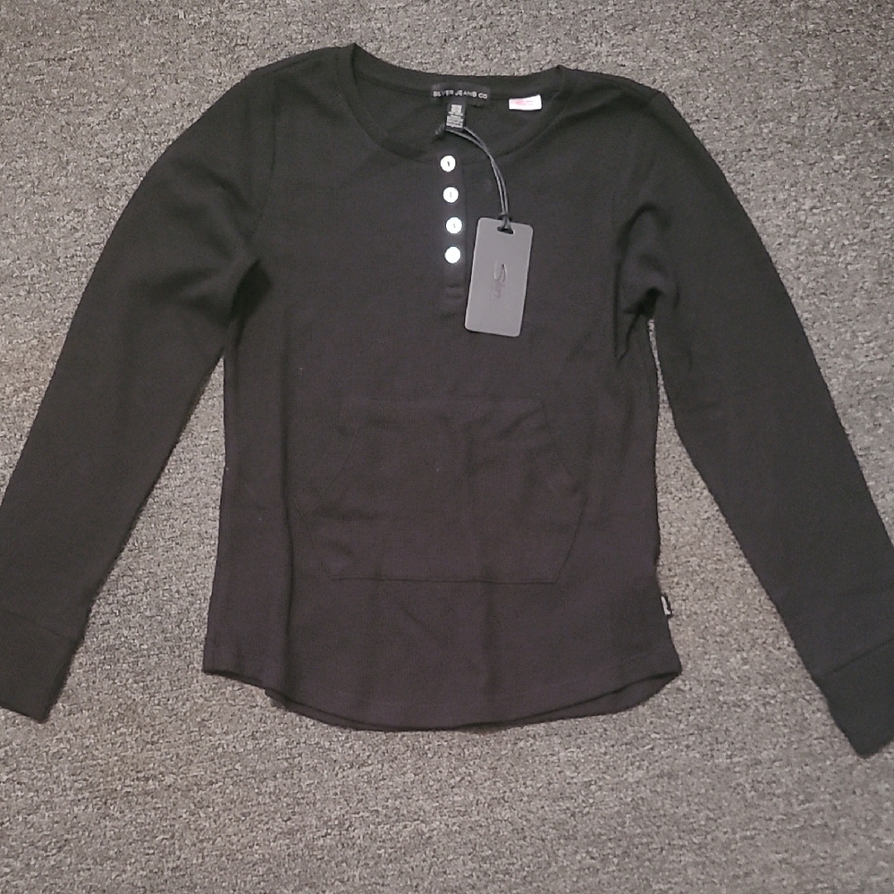 Silver Jeans Black Kids Sweatshirt